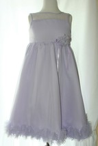 MARMELETTA Lavender Fancy Formal Dress with Tulle Overlay Size 5 EUC - £15.54 GBP