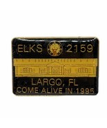 Largo Florida Elks Lodge 2159 BPOE Club Organization Enamel Lapel Hat Pin - $7.95