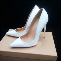 Women Pumps Heels Shoes Nude Pointed Toe Sexy High Heel Shoes Stiletto Ladies 12 - £116.90 GBP
