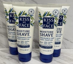 4 Kiss My Face Moisture Shave 4-in-1 Fragrance Free 3.4 oz - $27.00
