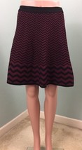 NWT Women&#39;s Romeo &amp; Juliet Couture Chevron Print Knit Skirt Sz L Large - £27.23 GBP