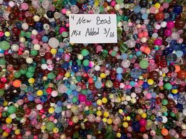 *~250~* Piece Glass Beads**7oz+** Round Mixed Lot #4 Craft Jewelry!!! - £13.59 GBP