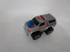 Micro Machines Toy Truck 1987 Road Champs 4x4 FLY Car Silver Vintage - £6.30 GBP