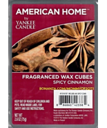 Spicy Cinnamon American Home Yankee Candle Fragranced Wax Cubes Tarts - £2.94 GBP