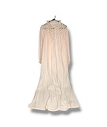 Vtg Gilligan O&#39;Malley Cottagecore M Princess Ruffle Nightgown Prairie Tr... - $35.95