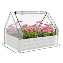 Raised Garden Bed with Greenhouse: Grow Herbs &amp; Veggies - $102.99