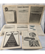 1920&#39;S MOTOR BOATING CRUISER BOAT BOOK PAGES BESSEMER DIESELS SEA SLED A... - $31.53 CAD