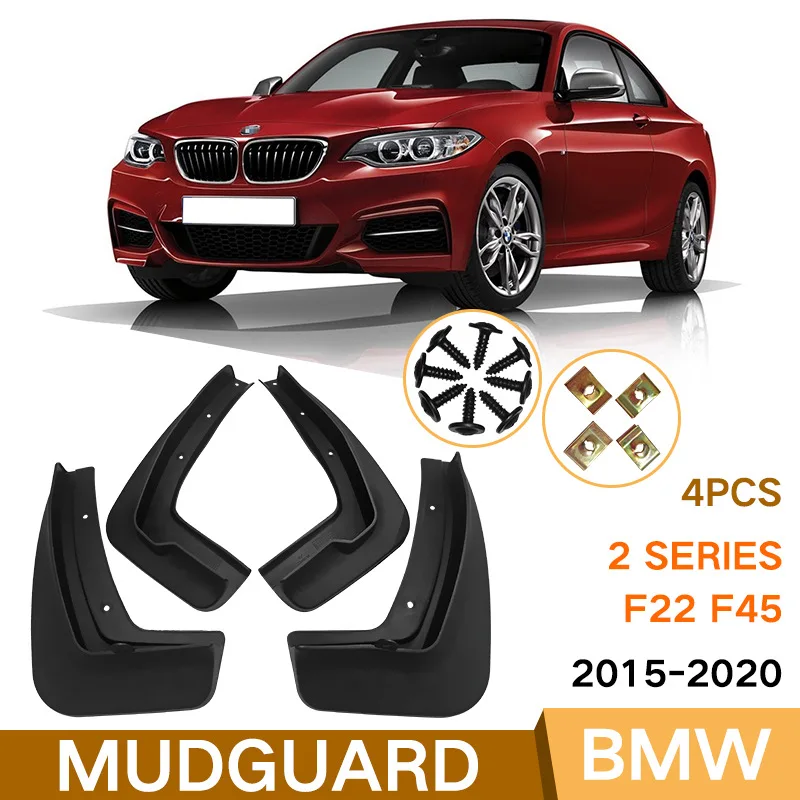 MudFlaps FOR BMW 2Series F22 F45 2015-2020 (4PCS) Car Splash Guards Fend... - $49.84