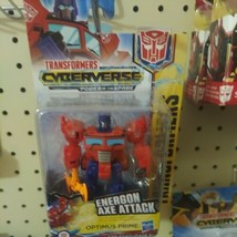 Transformers Cyberverse Optimus Prime Axe Attack Warrior Class - £11.89 GBP