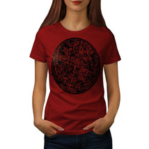 Wellcoda Stars Signs Circle Womens T-shirt, Ornament Casual Design Printed Tee - £14.87 GBP+