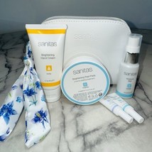 NEW SET Sanitas Brightening Peel Pads Vita C Serum Hand Cream Eye Moistu... - $35.00
