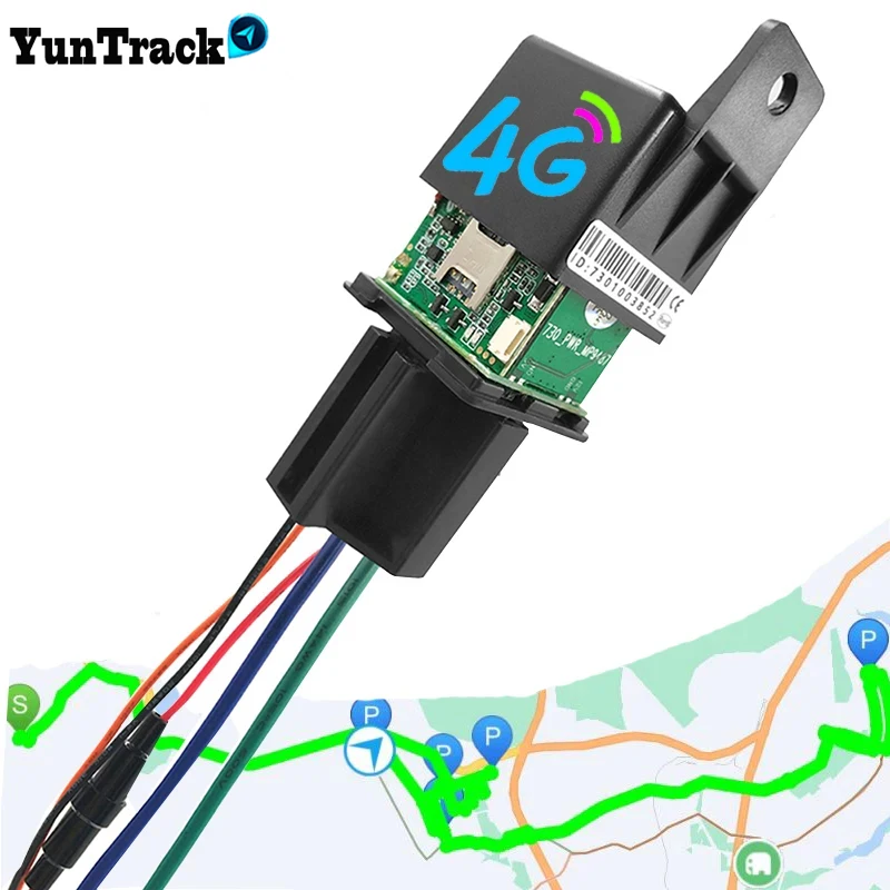 Latest Motorcycle Car Relay GPS Tracker 4G 95V hide Tracking Device Cut Off Oil - £16.26 GBP+