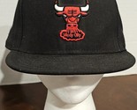 NEW ERA Hardwood Classics 59FIFTY CHICAGO BULLS Fitted Hat SIZE 7 3/8 Black - £10.08 GBP