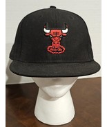 NEW ERA Hardwood Classics 59FIFTY CHICAGO BULLS Fitted Hat SIZE 7 3/8 Black - £9.87 GBP