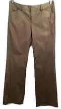 Gap Stretch Casual Dress Pants Size 6 Brown Ribbed Straight Leg 4 Pockets - £14.79 GBP