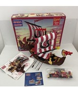 Mega Bloks Legend Viking Ship #9604 100% Complete Box &amp; Manual - £27.90 GBP