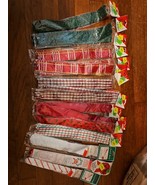 Lot of 16 Vintage Offray Christmas Gift Ribbon Pull Bows Jiffy Bows Lion... - $1,130.37 MXN