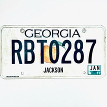 2017 United States Georgia Jackson County Passenger License Plate RBT0287 - £13.22 GBP