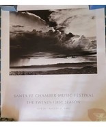 SANTA FE CHAMBER MUSIC FESTIVAL POSTER Laura Gilpin Collection 1993 - £82.41 GBP
