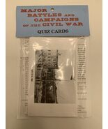 Vintage Major Battles and Campaigns of the Civil War 40 history quiz car... - $109.51 MXN