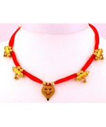 22K YELLOW GOLD ANTIQUE STYLE PENDANT NECKLACE CHOKER BELLY DANCE JEWELRY  - $1,987.77 CAD