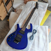 Blue Left Handed Double Wave Electric Guitar,Mahogany Body S131 - $249.00