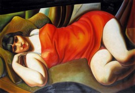 36x48 inches Rep. Tamara De Lempicka Oil Painting Canvas Art Wall Decor ... - £239.80 GBP