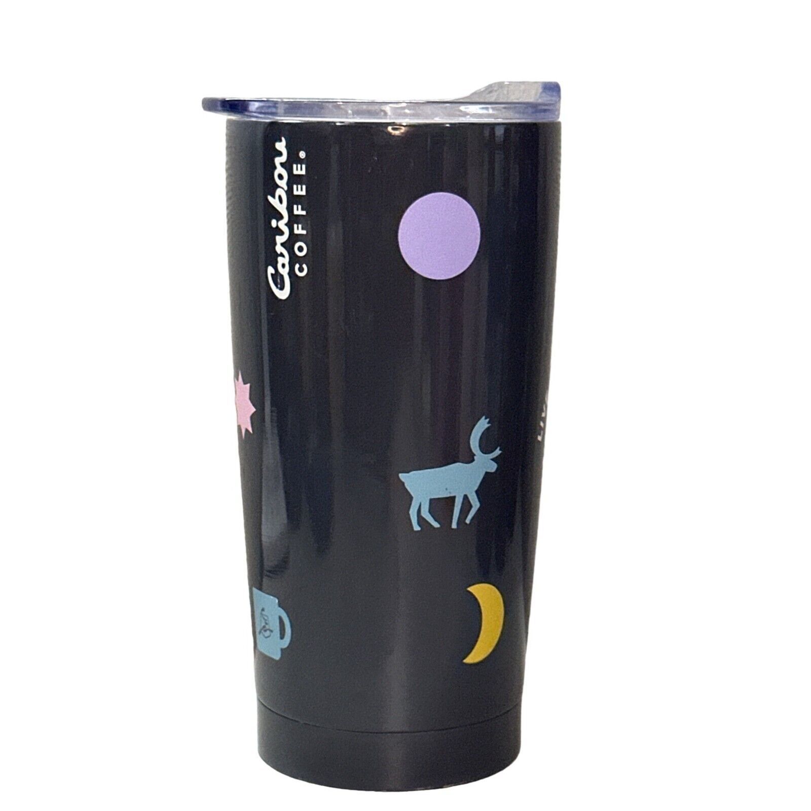 Primary image for 2022 Caribou Coffee Stainless Steel Tumbler Travel Mug, Live Life Colorfully, Mo