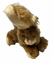 Dandee Collectors Choice Brown Long Haired Bunny Rabbit Plush Stuffed Animal - £10.14 GBP