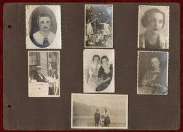 Lot of 7 Original Photo 1930s Serbia Belgrade Ladies Family Old Man Fashion - £8.54 GBP