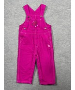 Carhartt Infant Girls 18 M Pink Cotton Overalls - $15.57