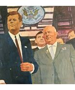 1965 John F Kennedy Khrushchev USSR Advertisement Look Magazine Politics... - €21,33 EUR