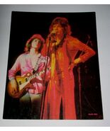 Mick Jagger Mick Taylor Concert Poster Card 1973 Rising Signs Pownall Photo - $84.14 CAD