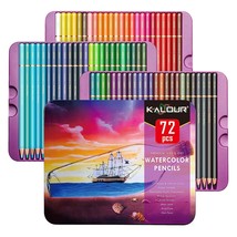 Professional Watercolor Pencils, Set Of 72 Colors,Numbered And Lightfastness,Wat - £29.88 GBP