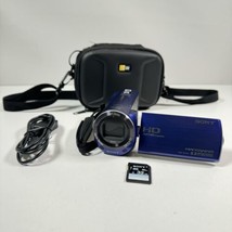 Sony HDR-CX220 Handycam Digital Video Camera W/ SD Card + Charging Cable &amp; Case - £78.84 GBP