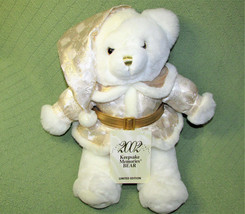 Snowflake Teddy Limited Edition 2002 19&quot; Keepsake Memories + Coa Tag Stuffed Toy - £12.31 GBP