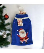 Dog Sweater Size Medium Santa Claus Blue Red Christmas Holiday Sweater S... - £14.73 GBP