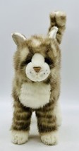 Douglas Cuddle Toys Zipper Gray Tabby Cat Plush Stuffed Animal 10 inch 1866 - £11.75 GBP