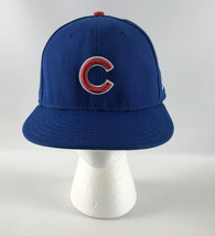 Chicago Cubs New Era 59Fifty Fitted Baseball Hat Blue - Size 7 3/8 - $29.69