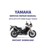2010-2013 Yamaha XT1200Z Super Ténéré Service Repair Workshop Manual - $14.10 CAD