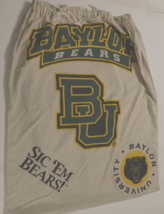 Baylor Bears Football Vintage 90s NCAA Big 12 Sic &#39;Em! Green Laundry White Bag - £20.91 GBP