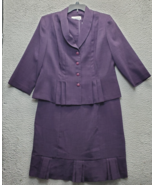 Danny &amp; Nicole 2 Pieces Jacket &amp; Dress Set Womens Size 16 Purple Shoulde... - $923.47 MXN