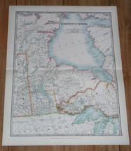 1907 Antique Map Of Hudson / James Bay / Nunavut Quebec Ontario Manitoba Canada - £24.93 GBP