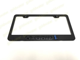 3D (Black) Hybrid Emblem Black Powder Coated Metal Steel License Plate F... - £18.70 GBP