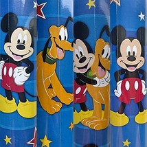 Blue Mickey Mouse and Pluto Birthday Gift Wrapping Paper 22.5 Sq Ft Roll - £19.72 GBP