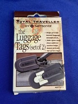 Royal Traveller by Samsonite | The Luggage Tags | Set of 2 Black RT-07T - £13.65 GBP