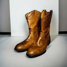 Ariat Heritage Roper Men&#39;s Brown Distressed Cowboy Boots 10005019 - £39.50 GBP