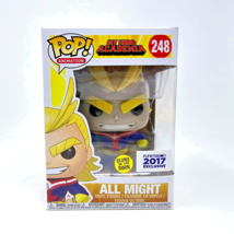 Funko Pop My Hero Academia All Might #248 Glow GITD Funimation With Prot... - £54.46 GBP