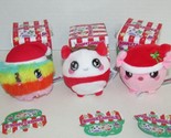 Squeezamals blind box lot 3 holiday Puffy fluff ball Tess Panda Yule Pig... - $17.81