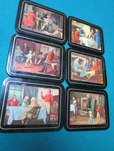 RETRO COASTERS CORK BACK LACQERED IMAGES AMERICAN INDEPENDENCE [*COASTER] - $20.78